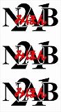 NAB21ロゴ カッティングシール(小・文字白)
